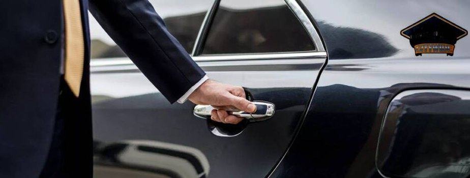 chauffeur at doorstep
