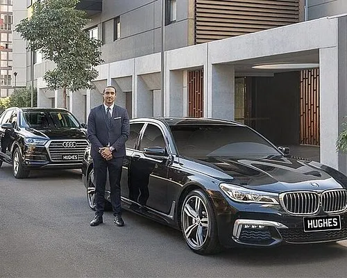 Airport chauffeur service completing drop-off at destination in Australia