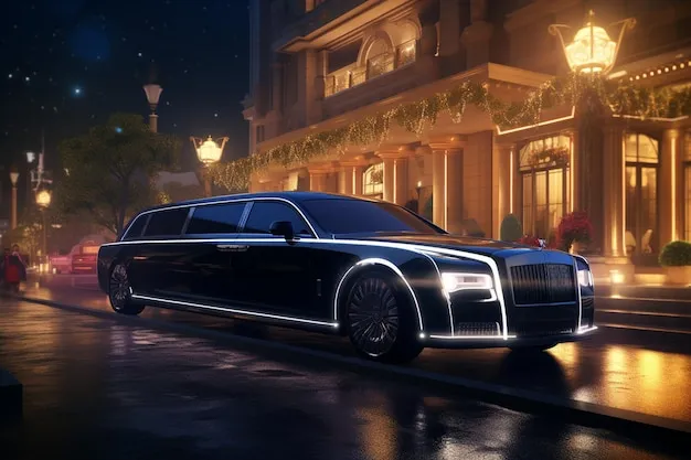 limousine with chauffeur